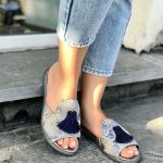 صندل دخترانه طرح دار