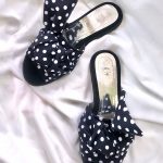 Navy Dotted