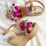 صندل لژدار سرخابی نقره ای