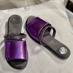 صندل تخت زنجیردار بنفش