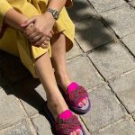 صندل جدید رنگ سرخابی