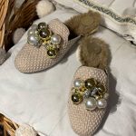 صندل زمستانی Pearl Creamy