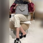 ست کیف و صندل سفید مشکی