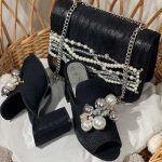 ست کیف و صندل پاشنه دار